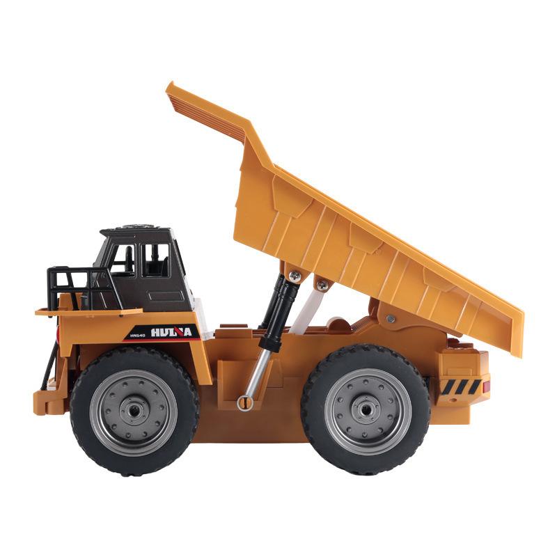 1/18 Huina 1540 Rc Dump Truck Remote Control Excavator Toys Alloy RC Model Toy Engineering Vehicle