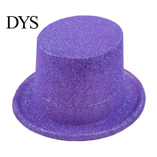 Magician Costume Accessories for Adults Kids Shiny Top Hats, Glitter Hat Adult Kids, Colorful Hat, Victorian Dress Up Christmas Sparkling Parties