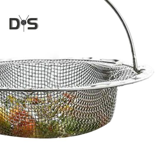 Sink Strainer with Handle Durable Reusable Stainless Steel Kitchen Sink Stopper Strainer Household Supplies