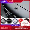 2025 Heiß für Mercedes Benz 57mm Aluminium ABS Auto Flaches Haubenemblem Aufkleber Frontemblem Logo Dekor Zubehör für Mercedes Benz A