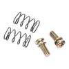 Boat Outboard Carbon Brush Replacement Kit for Trim Motor Maintenance, Service Set with Copper Leads Screws and Listed 115 130 150 Fitment