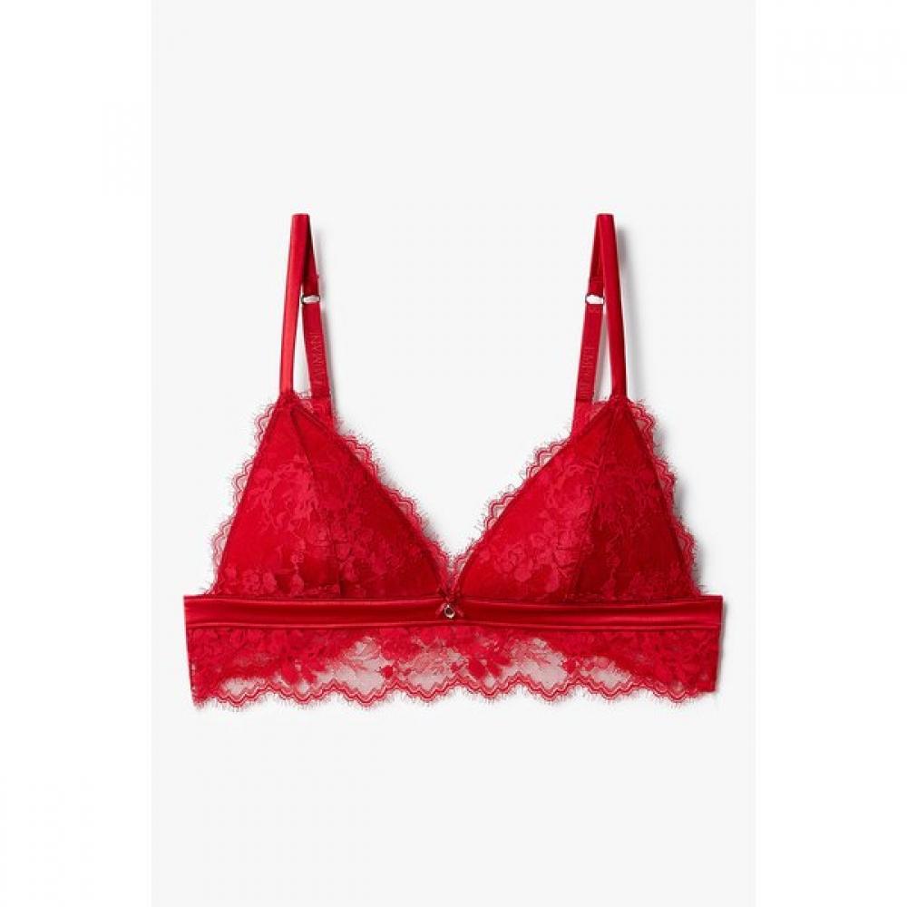Emporio Armani Women S Padded Triangle Flower Lace Bra 0825381516 M(80)