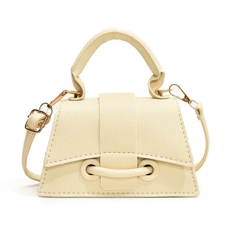 Stylish Mini Handbag For Fall 2024 Featuring Vintage Square Design And Pu Material