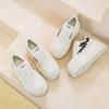 Thick-soled Women's Casual Moral Training Shoes New Spring and Autumn 2025 Versatile Little White Shoes Low-top Solid Color Simple Trend