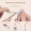 D501 Stainless Steel Cuticle and Nail Care Set: Dead Skin Pliers, Scissors, Dual-Headed Pusher, Remover, Clipper.