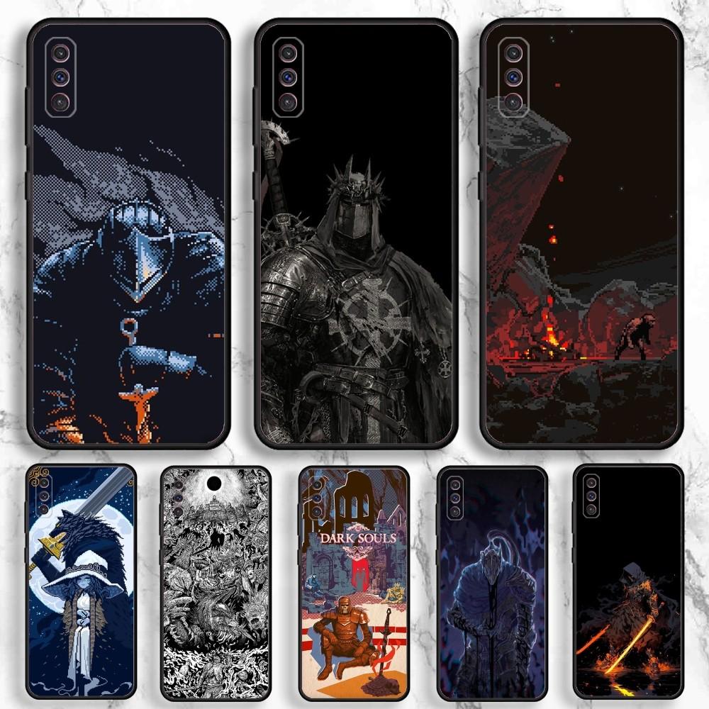 D-Dark S-Souls Video Game Phone Case For Samsung Galaxy A13,A21s,A22,A31,A32,A52,A53,A71,A80,A91 Soft Black Phone Cover