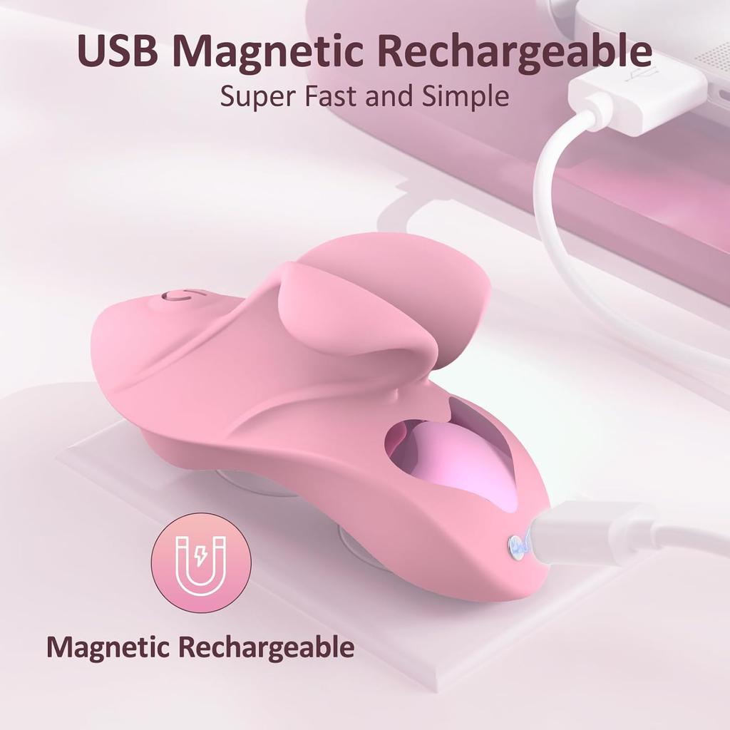 9 Vibrating Modes Finger Vibrators Bullet Nipple G Spot Clitoral Stimulator Toy Rechargeable Clit Vibrator Female Sex Toys for Couples Adult Toys