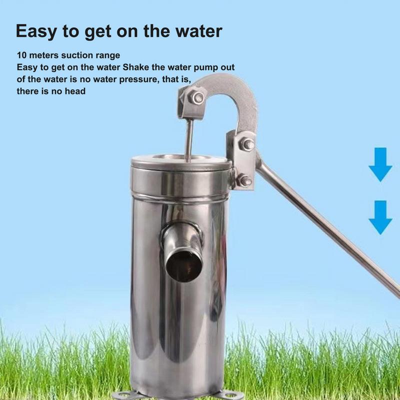 Manual Well Pump Hand Well Pump Stainless Deep Well Hand Pump Pitcher Pump For Well Water Suction Pump Groundwater