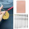 KX4B Tunisian Crochet Hook Set 3mm-10.0mm Crochet Set Interchangeable Crochet Hook with Storage Bag Knitting Supplies