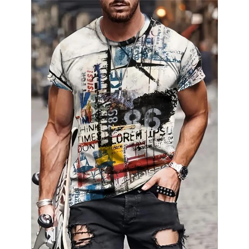 Visual Illusion 3D Print T Shirt Mens Designer Clothes Summer Women Casual Street Short Sleeve Tops Funny Oversized Kids Tees