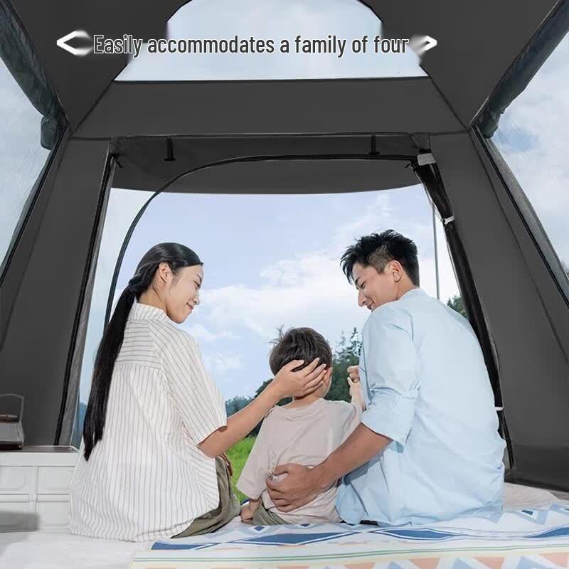 HANDUNYOU Quick Setup 4-6 Person Camping Tent