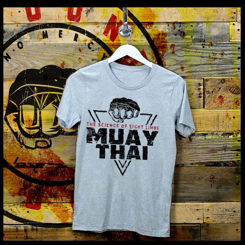 

Warrior T-Shirt Fitness Thai boxing Martial Arts Cross Fit Muay Thai fist tee M