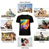 2026 Happy New Year Color Gradient Trendy Casual Printed Top Pure Cotton T-shirt
