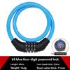 Bike Lock 5-Digit Combination Heavy Duty Anti-Theft Portable Cable Lock - Resettable Personal Code Keyless Bicycle Lock for Mountain Bike Electric