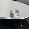 Collection retro Italian court style brushed hollow lace open ring women's fashion niche versatile ring