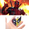 Deadpool Wolverine Best Friends Heart Geometric Alloy Necklace Red Yellow Cartoon Gift