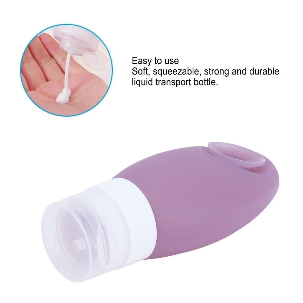 Suction Cup Cosmetic Bottle Silicone Refillable Bottle Leakproof Storage Bottle  Cosmetic Pack