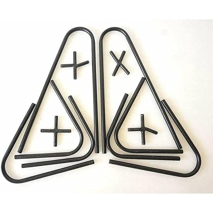 (Produs : Scaun Complet Picior Negru) Scaun Fluture din Piele Lucrat Manual cu Husă Originală din Piele de Vacă Indiană Husă din Piele Scaun de Relaxare