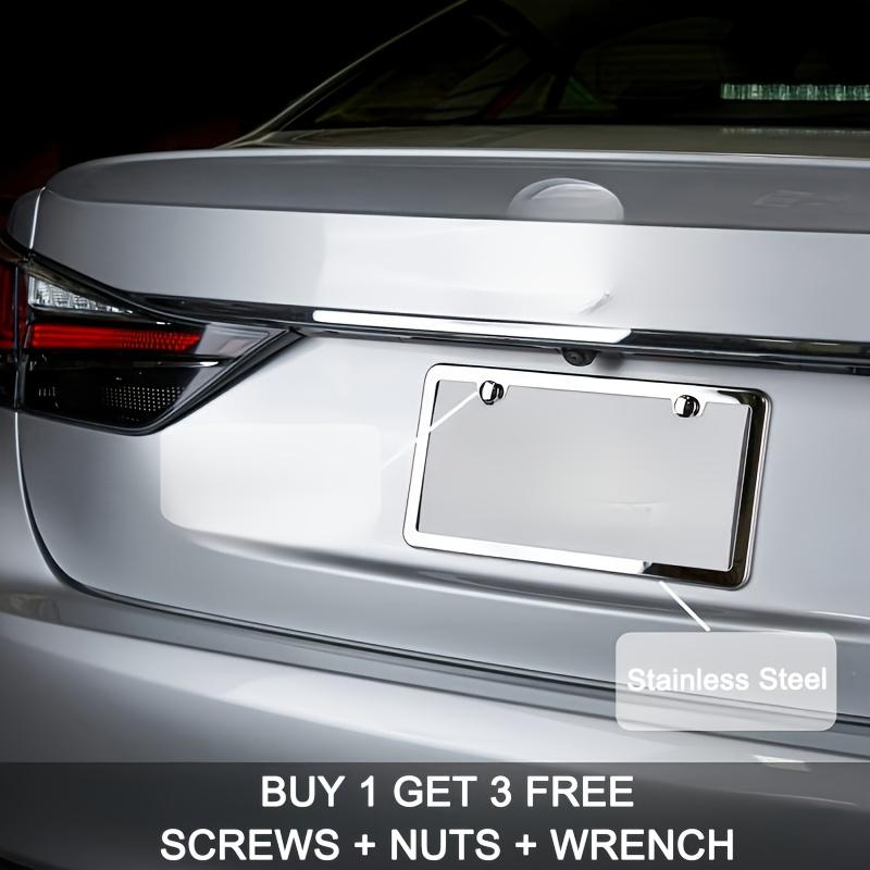Universal Car Plate Holder for US Canada Front Rear Licence Plate Holder Rustproof Auto Registration Frame for Cars Trucks SUV