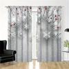 Set Of Santa Claus Christmas Drapes Digital Print Rod Pocket Design 100 Polyester Perfect For Living Area Kitchen Area Bedroom