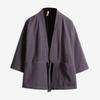 Men Chinese Style Retro Japanese Loose Open Front Cardigan Jacket Summer Outerwear