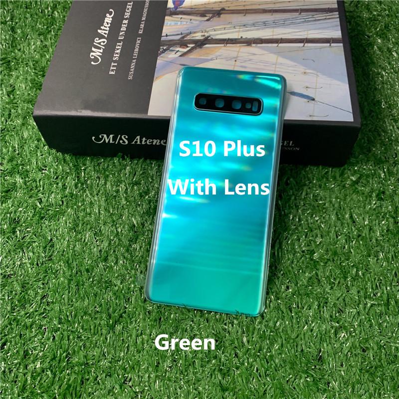 Rear Housing For Samsung Galaxy S10 Plus 6.4" SM-G975 Back Cover Repair Replace Phone Battery Case With Camera Lens
