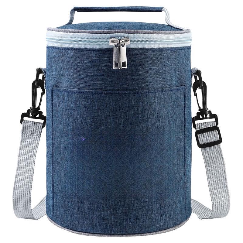 OLOEY Portable Circular Lunch Bag
