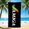 1Pc Amiga Retro Beach Towel, Quick Dry, Multi-Use for Beach Pool Gym Yoga Home Travel, Christmas, Halloween, Xmas Gift M928166