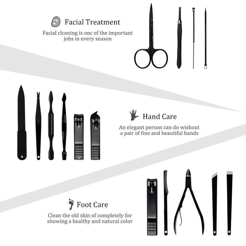 Nail Clippers Women Manicure Pedicure Set Finger Toe Scissor Grooming Kit UK