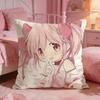 PPuella Magi Madoka MMagicas Cushion Cover Premium Comfort Reversible Pillow Cove -Two In One Design For Any Room & Car Interior