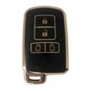 Kinotaka TPU Smart Key Case for Toyota Designed for 80 Series 60 Series and Key Cover Accessories Vehicles, 4-Button, Double-Sliding Type, Voxy, Noah,