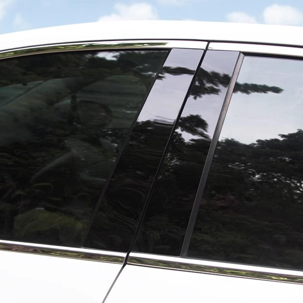 

Для BYD Sealion 7 EV DMI Стойки кузова Накладки на стойки дверей Накладки на средние стойки Дверные накладки Аксессуары для отделки Накладки на стойки BC Защитные от царапин наклейки 2024 2025 EV Black 8Pcs