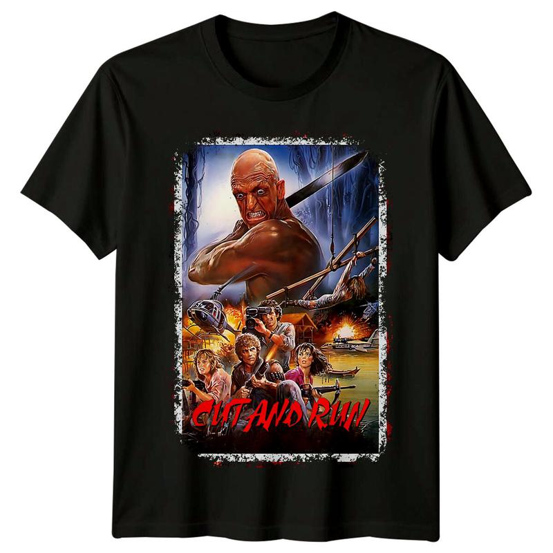 

Cut and Run (1985) Movie Poster Inspired Unisex T-Shirt Retro 80s Tee XXXL