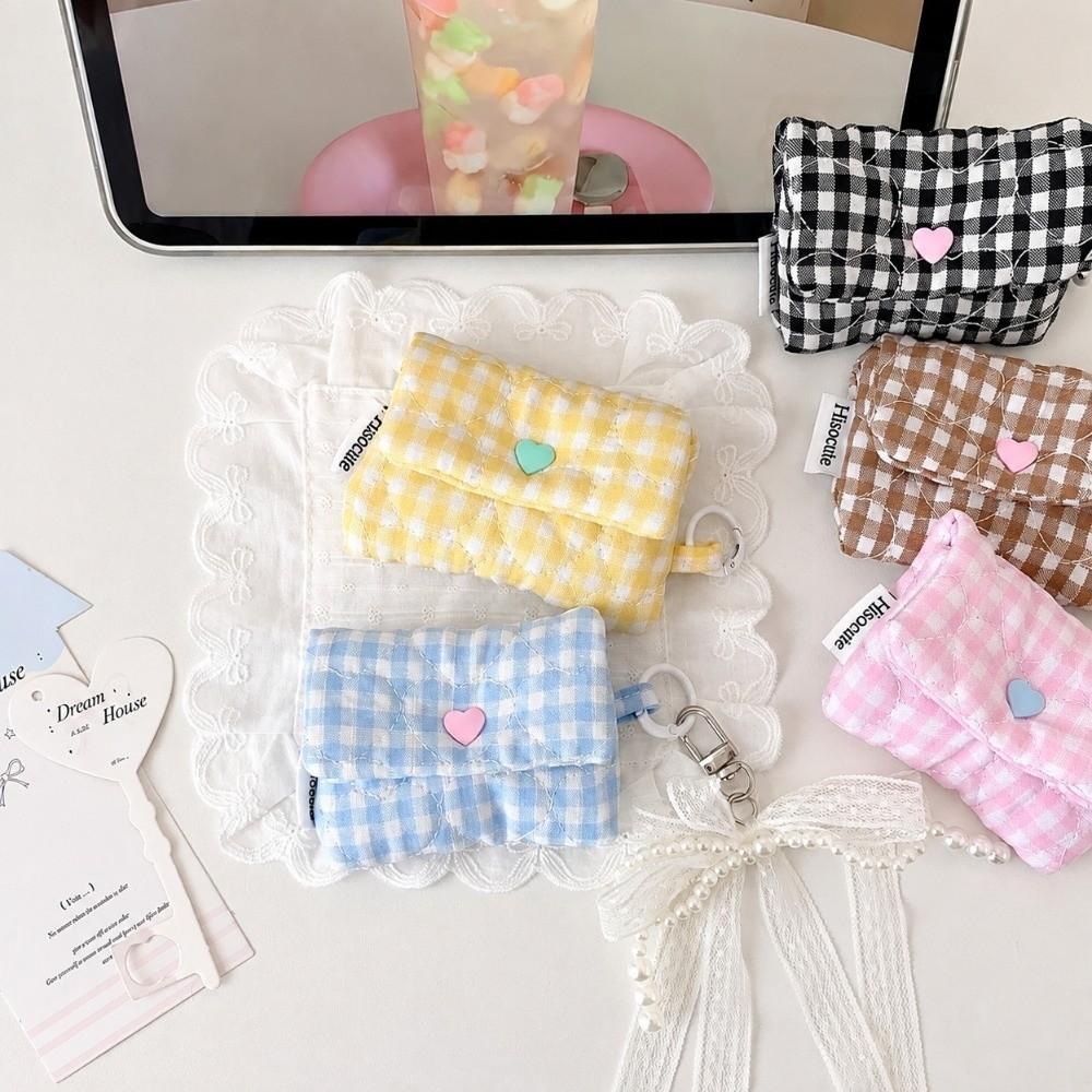 With Keyring Earphone Bag Lightweight Coin Purse Pouch Cute Mini Earphone Pouch for AirPods