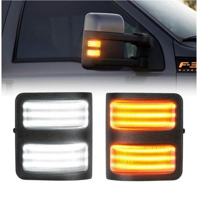 Amber Smoked Turn Signal Mirror Lights for 2008-2016 F250/F350/F450/F550