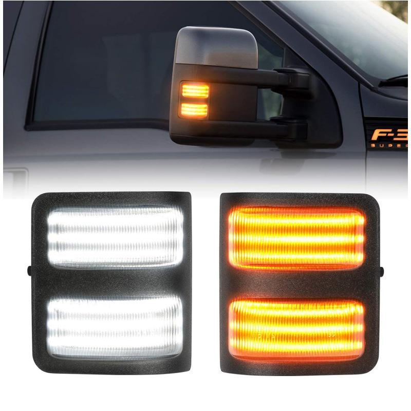 

Amber Smoked Turn Signal Mirror Lights for 2008-2016 F250/F350/F450/F550 2008-2016 F250/F350/F450/F550