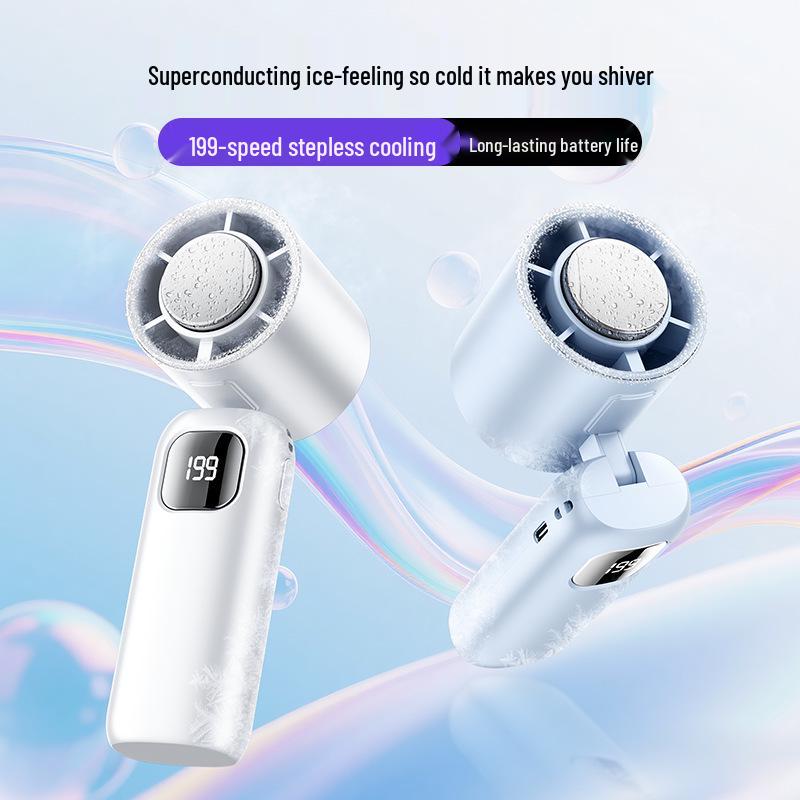 2026 Handheld High-Speed Mini Fan: Silent Cooling for Summer and Dorm Use