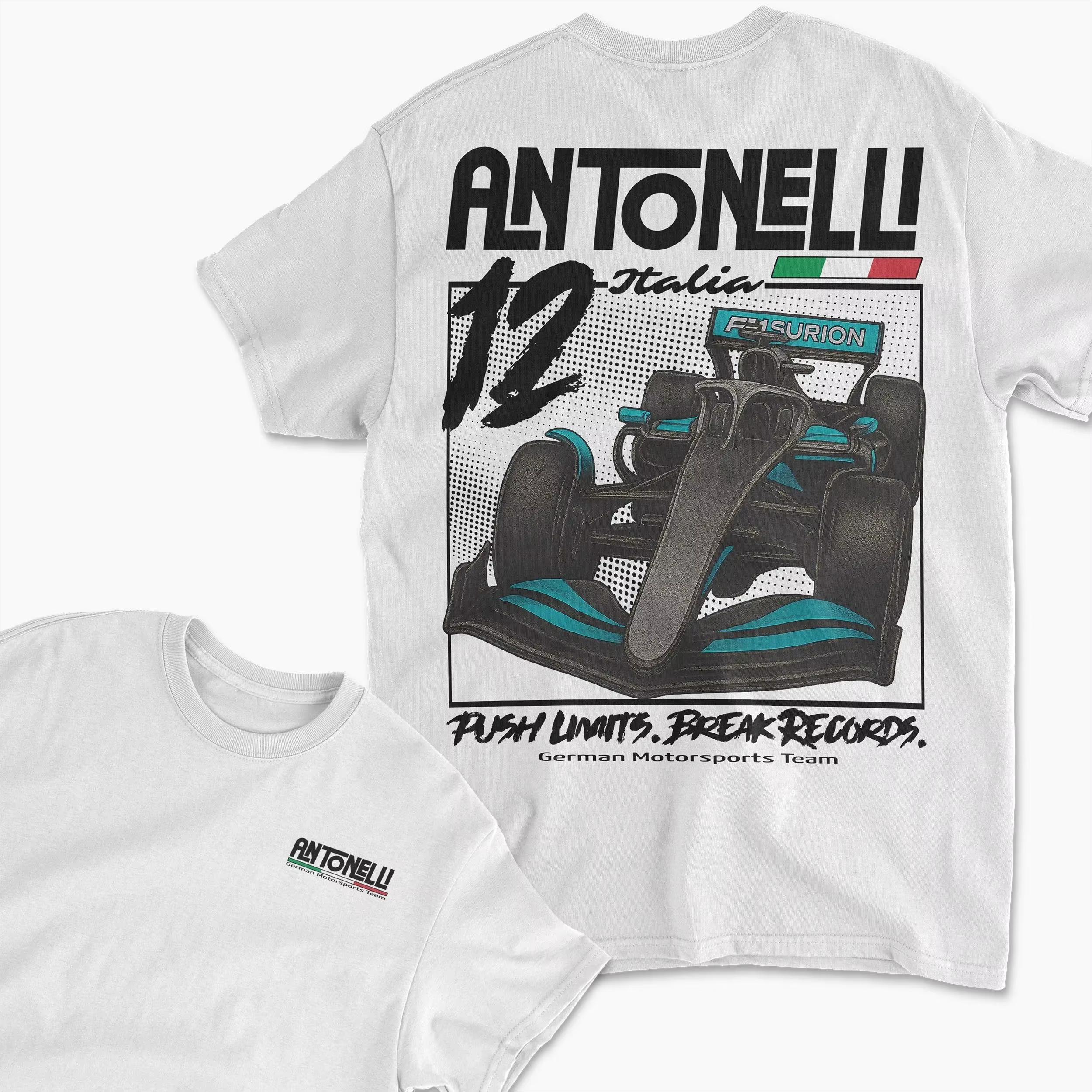 

Racer Kimi Antonelli Grand Prix Champion Unisex Cotton Shirt 2026 Summer New Oneck Unisex Y2k Short Sleeve Graphicst Tshirt S