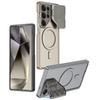 Suitable for Samsung S25u Bracket Mobile Phone Case S24 Ultra Thin Magnetic Absorbing Wireless Charging Lens Protection