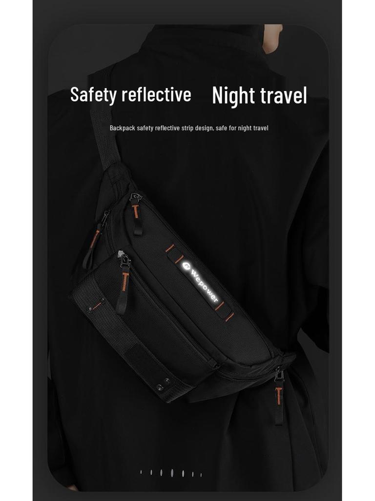 WEPOWER Outdoor Waterproof Crossbody Waist Bag for Travel, Running, Cycling, and Commuting
