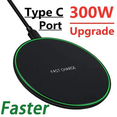 Base de Carregador Sem Fio de 300W Para iPhone 14 13 16 15 11Pro XS Max Indução Estação de Carregamento Rápido Sem Fio Para Samsung Xiaomi