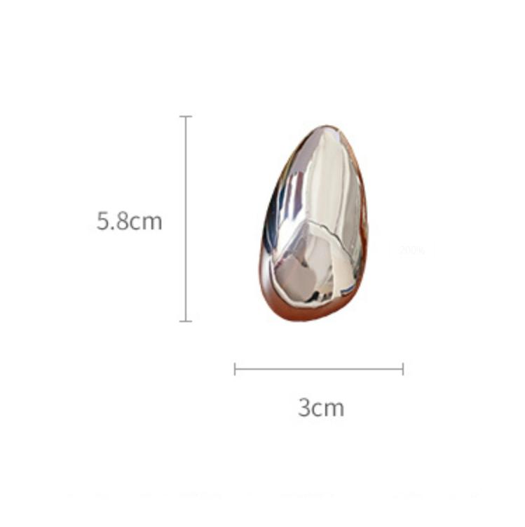 Geometrische Metall Glänzende Eierschalen Broschen Für Frauen Einzigartige Exquisite Anzug Korsagen Nadeln Party Schmuck Mode Accessoire