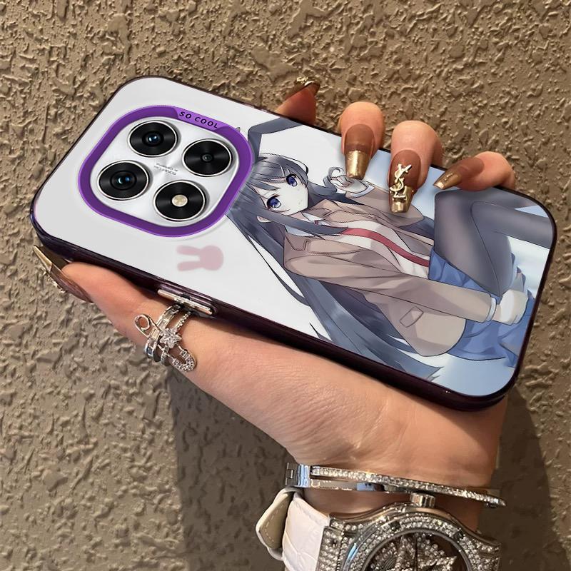 

Anime S-Sakurajima M-Mais Frosted Case for Xiaomi Redmi Note 14 13 12 10 Pro Plus 11S 14C 13C 12C 9C 11S K70 K60 A2 A1 Cover Redmi Note 12 Pro 4G