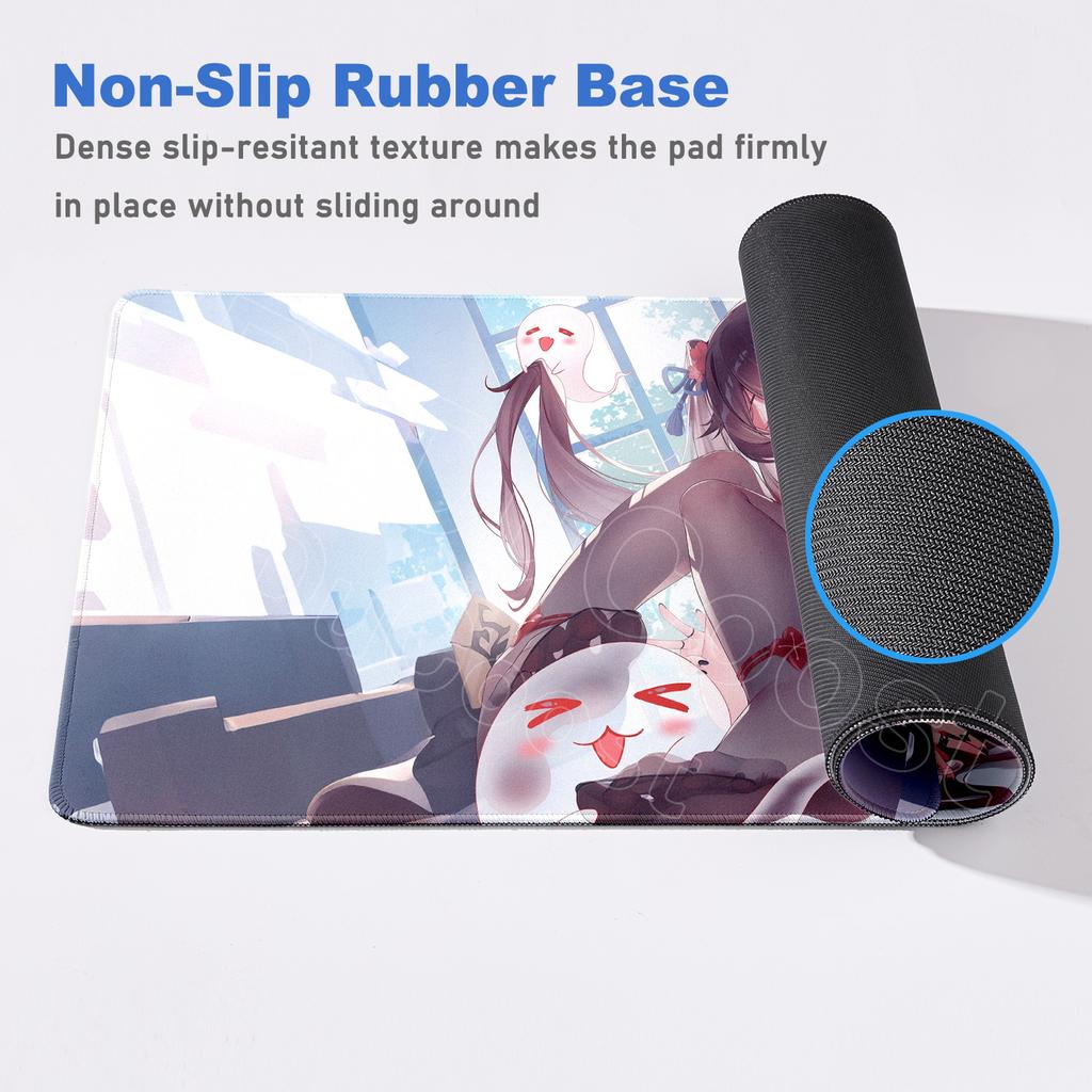 Kawaii gamer Genshin Impact Hu Tao Mouse pad HD Printing Office accessories desktop protection pad XXL Large desk mat Laptop Pad