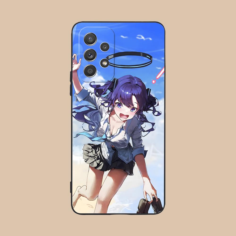 Blue Archive Yuuka Matte TPU Mobile Phone Case for Samsung Galaxy A56 55 54 53 52 51 36 35 34 23 16 15 5G Colorful Cover