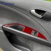 For Seat Altea 2004-2011 2012 2013 2014 2015 2016 Real Soft Carbon Fiber Sticker LHD RHD Car Window Lift Panel Interior Trim