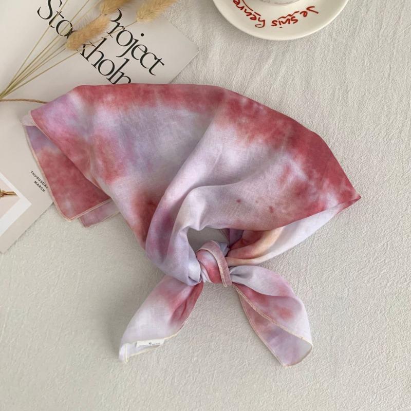 Square Scarf Cotton High-end Literary Bag, Headscarf, Headband, Neck Protection, Scarf, Small Shawl, Scarf, Silk Scarf.