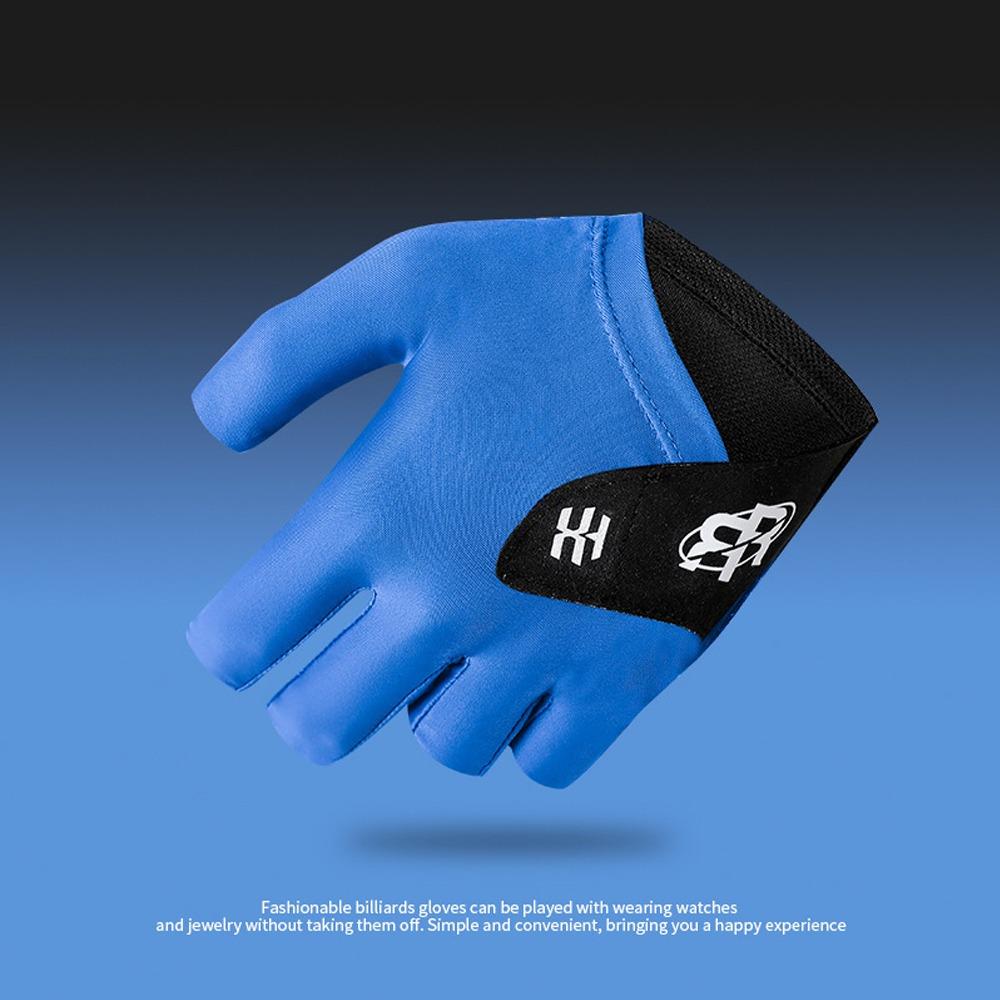 

Non Slip Half Fingers Glove Elastic Snooker Billiard Glove Billiards Glove Billiard Accessories синий