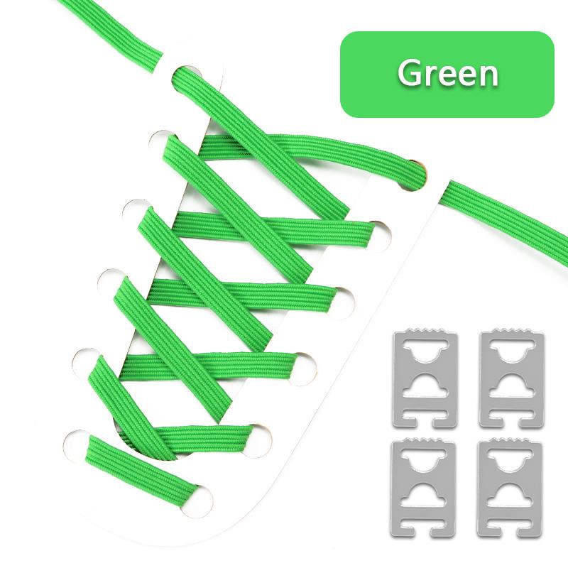 1 Pair Elastic No Tie Shoe Laces Anchors Flat Shoelace Lock Clip for Adults and Kids Tieless Shoelaces for Sneakers