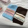 Floral Embellishment Woolen Scarf Warm Thermal Neck Warmer New Winter Scarf  Autumn Winter